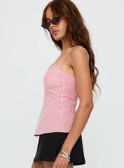 In Your Palm Top Red Stripe