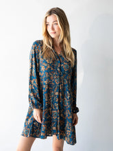 Ansley Woven Tunic Shirt Dress - Paisley Floral