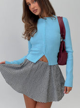 Sohogirl Flowy Mini Skirt Black / White Gingham