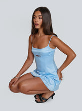 Powell Mini Dress Light Blue