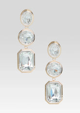 Camille Gemstone Drop Earrings