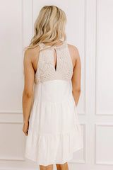 Tuscan Villa Crochet Mini Dress