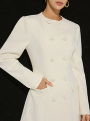Double-Breasted Mini Blazer Dress