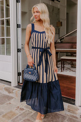 Havana Happy Hour Stripe Midi Dress