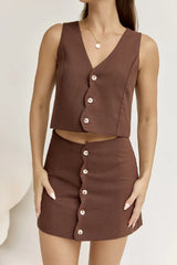 Stella Vest Chocolate