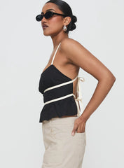 Daxon Top Black / Cream