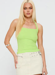 On The Edge Halter Bright Green