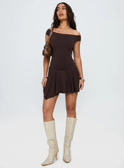 Got That Sense Strapless Playsuit Brown