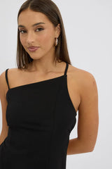 Black Singlet Top Backless