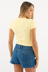 Yellow Graphic Tee Short Sleeve