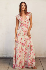 Ginny Floral Chiffon Maxi Dress