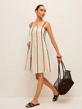 Cotton & Linen Striped Dress