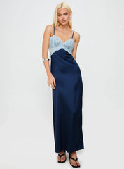 Better Than Words Lace Maxi Dress Navy