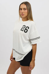 White Graphic Tee Short Sleeve