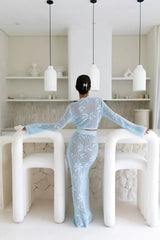 Terra Maxi Skirt Baby Blue