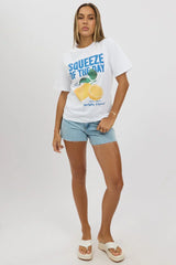 White Graphic Tee Short Sleeve