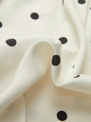 Polka Dot Belted Blazer Dress