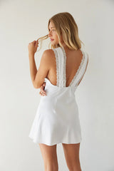 Mable Lace Trim Mini Dress