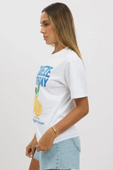 White Graphic Tee Short Sleeve