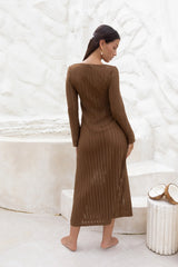 Leilani Maxi Dress Chocolate
