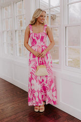 Tropical Bungalow Floral Maxi Dress