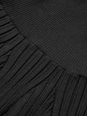 Rhinestone-Embellished Slim Fit Mini Dress