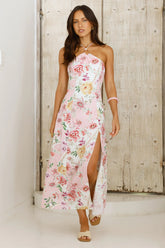 Sunset Dahlia Midi Dress Floral