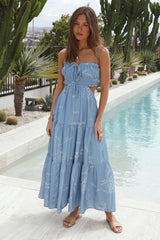 Divine Energy Maxi Dress Blue