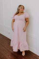 Sweet Serendipity Maxi Dress in Dusty Purple Curves