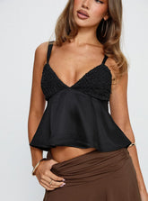 Long Way Down Cami Top Black