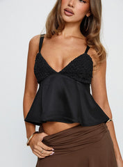 Long Way Down Cami Top Black