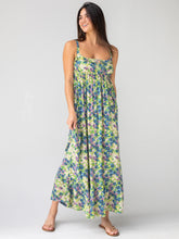 Elizabeth Maxi Dress - Green Floral