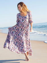 Collette Tiered Maxi Dress - Dusty Vintage Floral