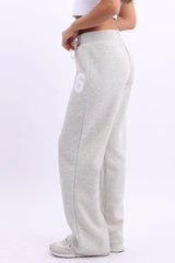 Grey Track Pants Wide Leg