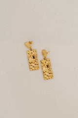 18K Gold Plated Vintage Charm Earrings Gold