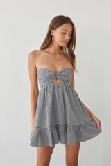 Savannah Strapless Twist Front Romper