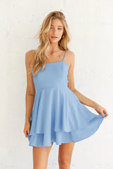 Ava Tie Back Ruffle Mini Dress