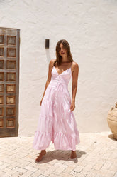 Picnic Season Maxi Dress Pink