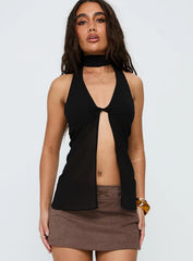 Scarface Tie Top Black