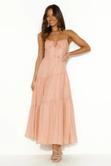 Summer Feels Maxi Dress Peach