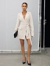 Double-Breasted Belted Blazer Dress