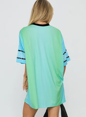 Turbo Champion Moto Jersey Top Blue / Green