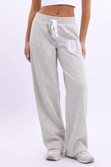 Grey Track Pants Wide Leg