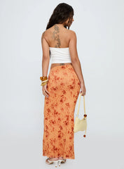 Shepherd Maxi Skirt Orange Multi