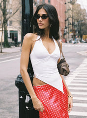 Chilli Halter Top White