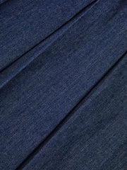 Denim Sleeveless Pleated Shirt Dress