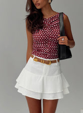 Boderek Mini Skirt White