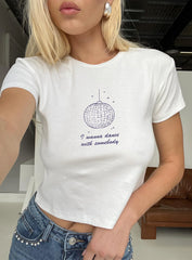 My Girl Graphic Top White