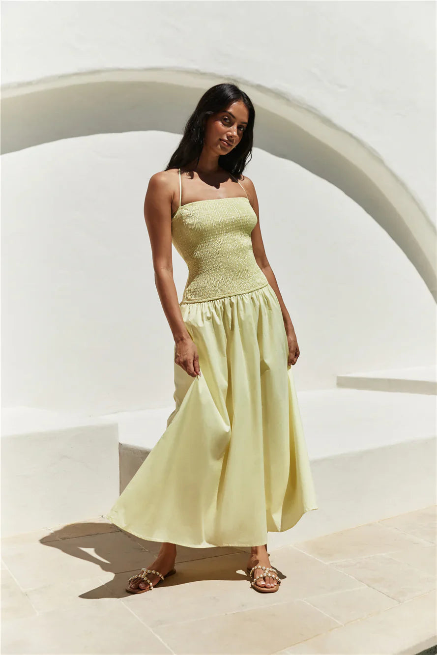 Blessed Destiny Maxi Dress Yellow