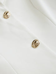 Pleated Hem Tailored Blazer Mini Dress